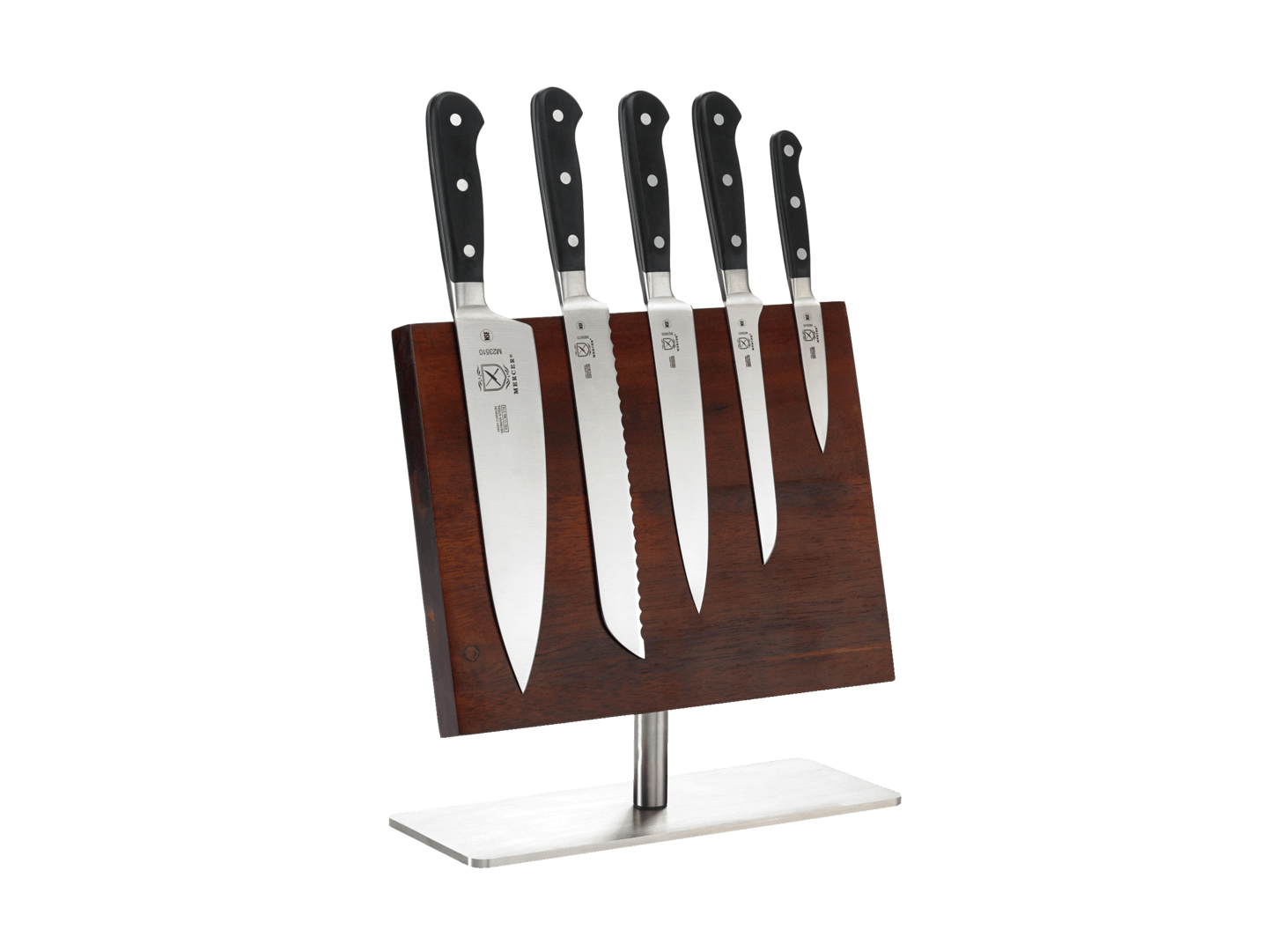 Mercer Culinary 6-Piece Renaissance Board Magnetic Knife Set