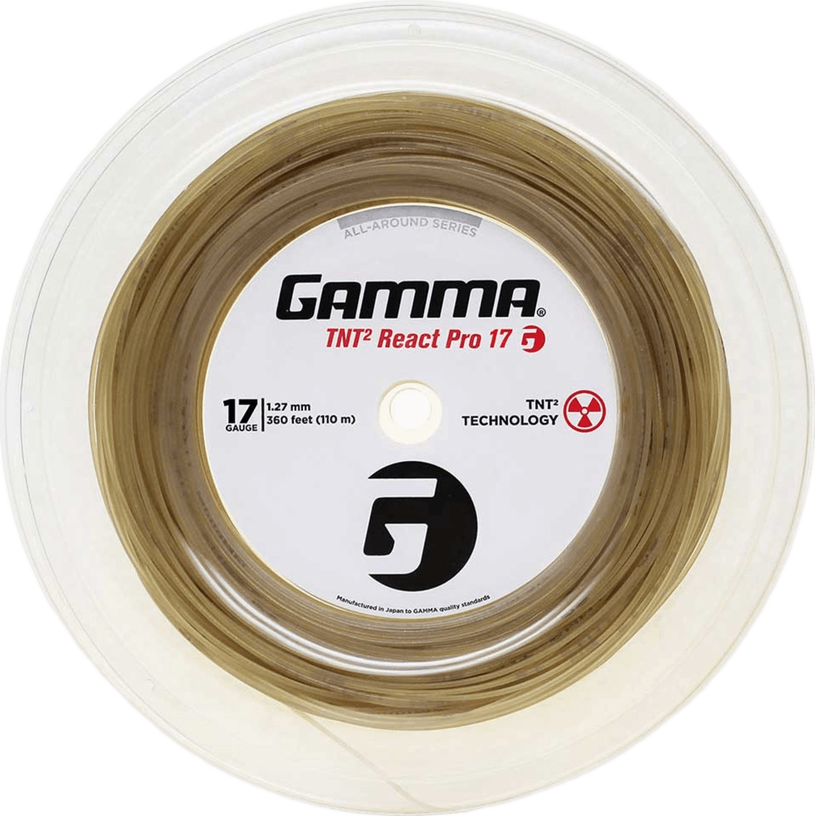 Gamma TNT 2 React Pro String Reel · 17g · Natural