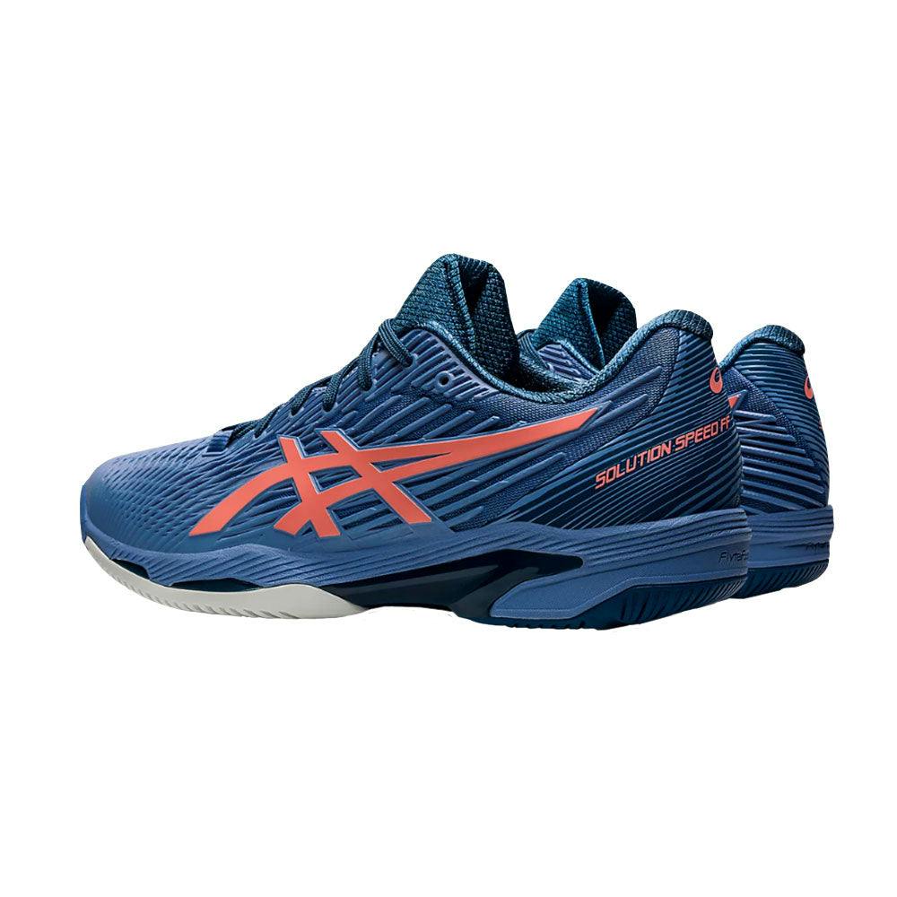 Asics Solution Speed FF 2 Mens Tennis Shoes - BK/GRN GEKO 003 / D Medium / 9.5