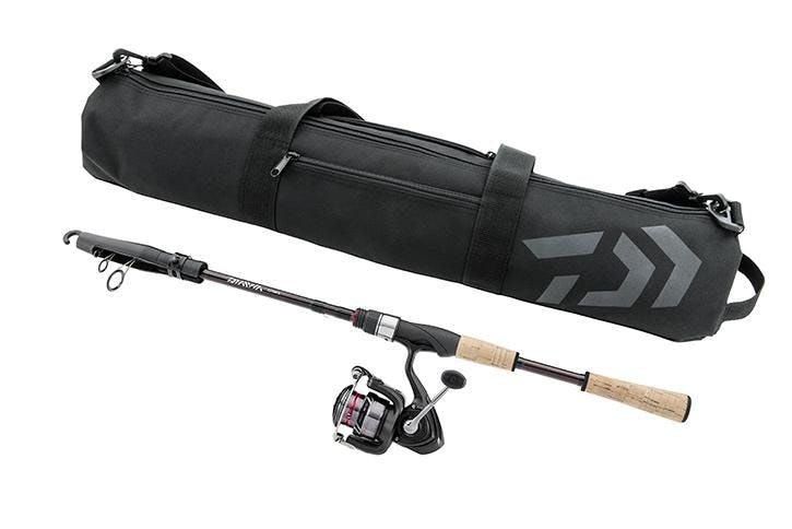 Product image of the Daiwa D Travel Compact Kit Telescopic Combo.
