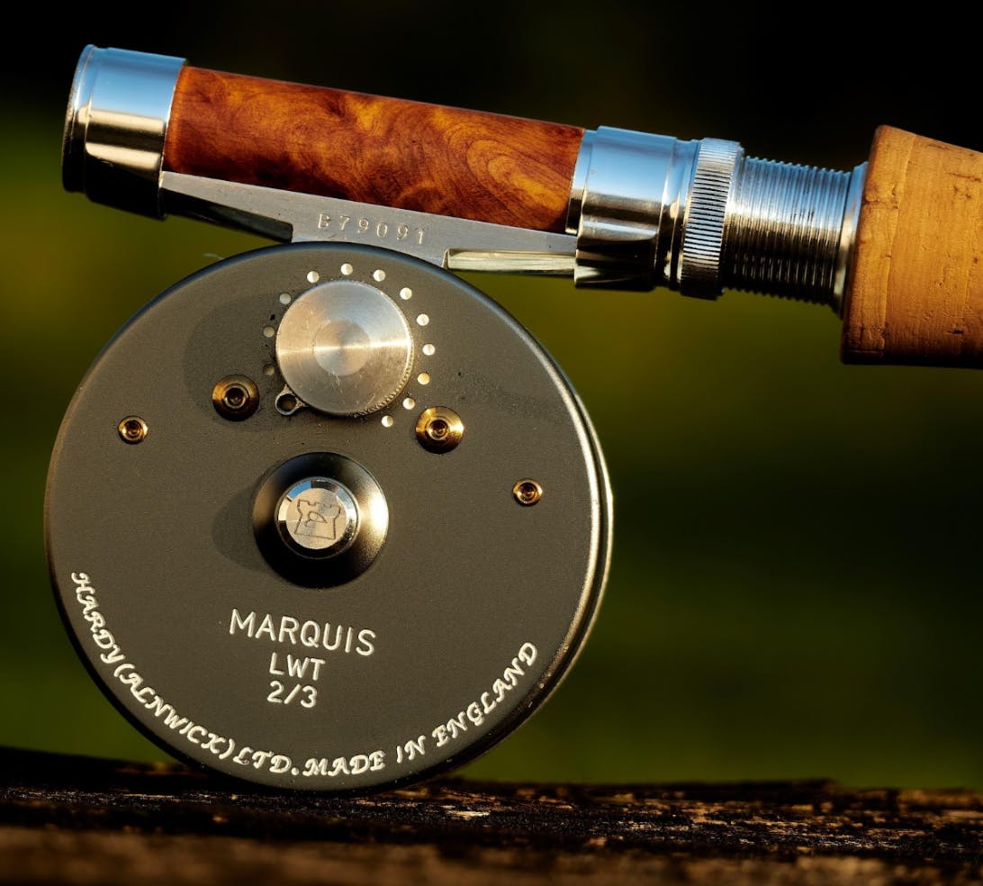 A Hardy Marquis Click and Pawl Reel.