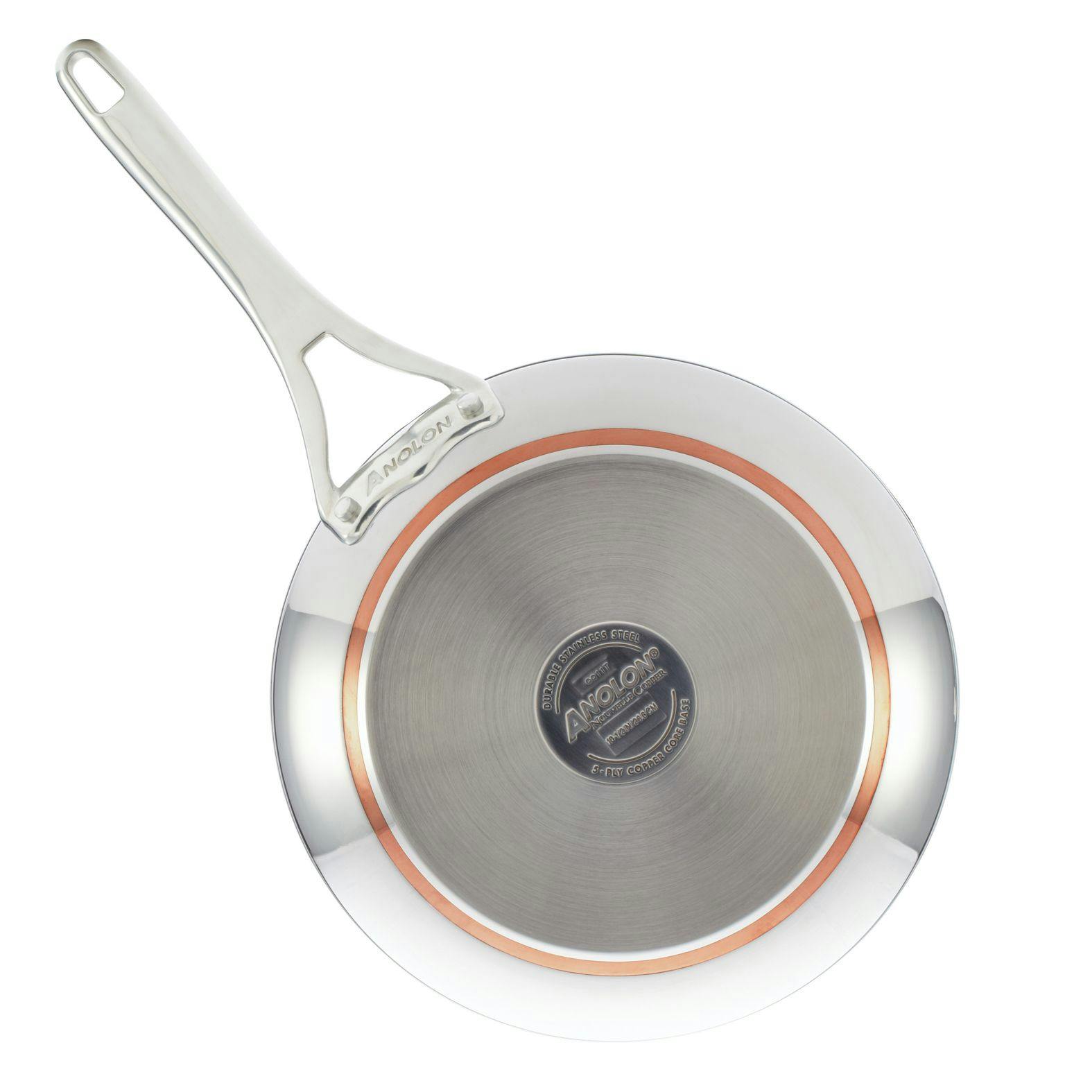 GreenPan Craft Steel Nonstick Skillet with Lid, 12, Silver