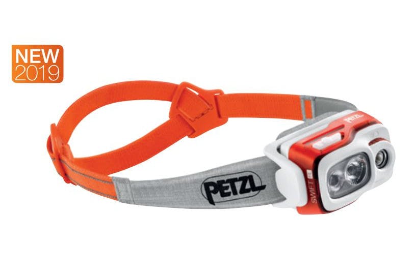 Petzl Swift Rechargeable Headlamp · Orange