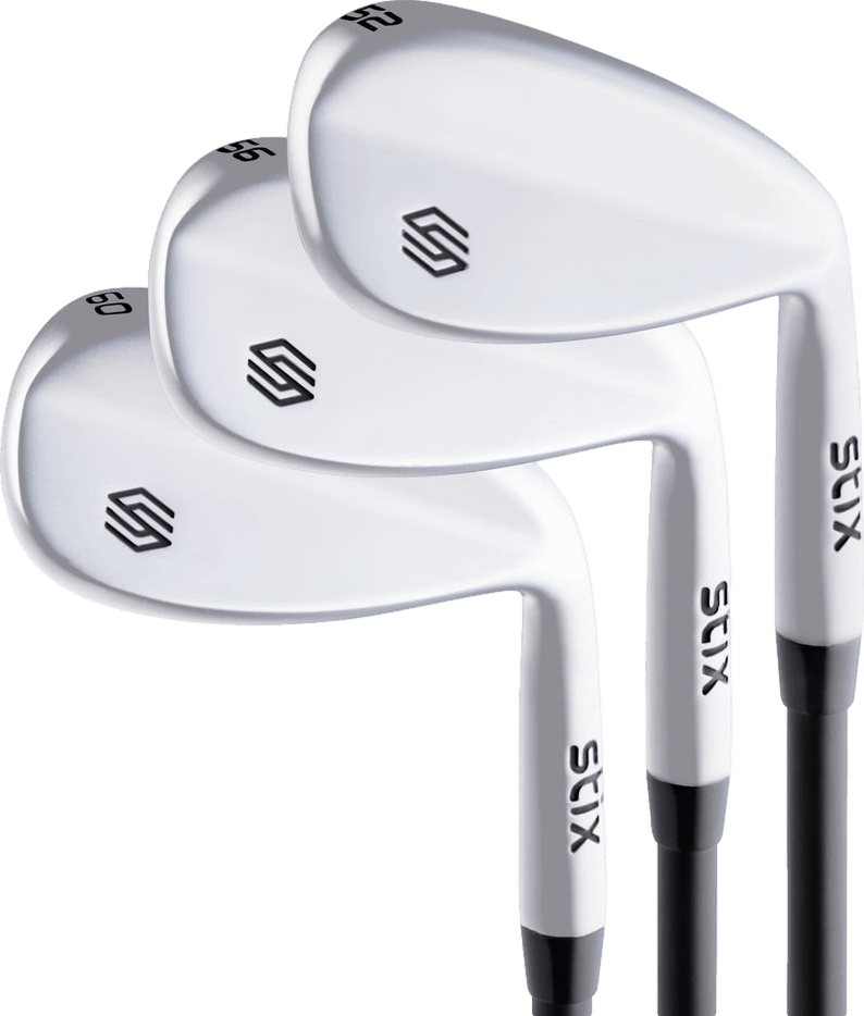 Stix Golf Silver 3-Piece Wedge Set (52°, 56°, 60°) · Left handed · Graphite