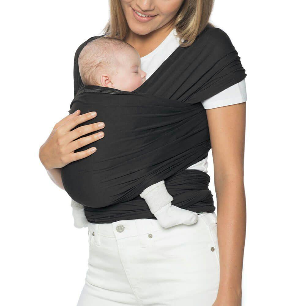 Ergobaby Carrier Aura Baby Wrap · Pure Black