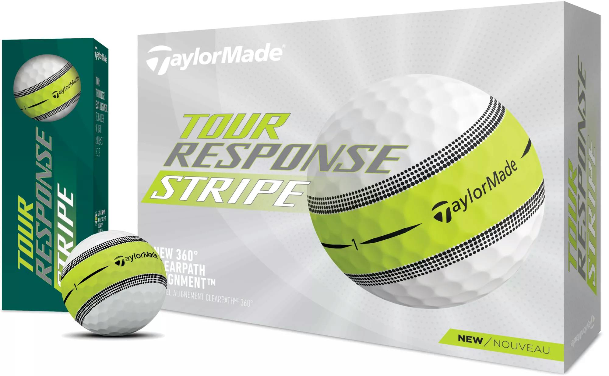 TaylorMade Tour Response Stripe Golf Balls ­­· Lime