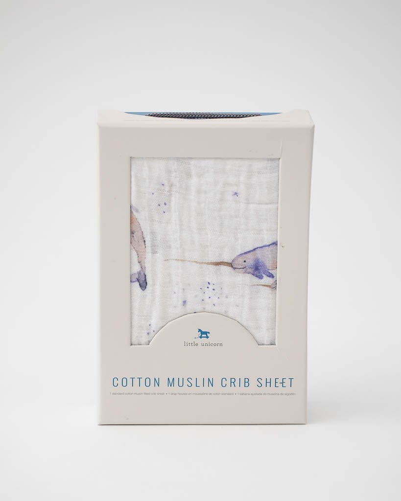 Little Unicorn Cotton Muslin Crib Sheet