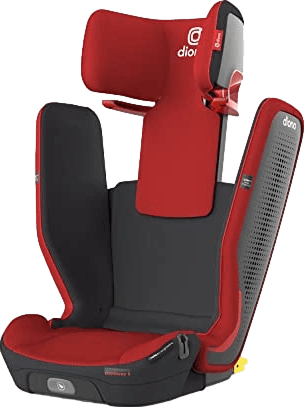 Diono Monterey® 5iST FixSafe™ Rigid Latch High Back Booster Car Seat · Red Cherry