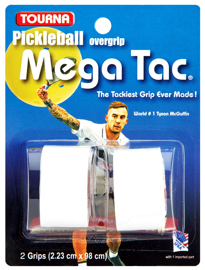 Tourna Mega Tac Pickleball Overgrip 2 Pack Black 