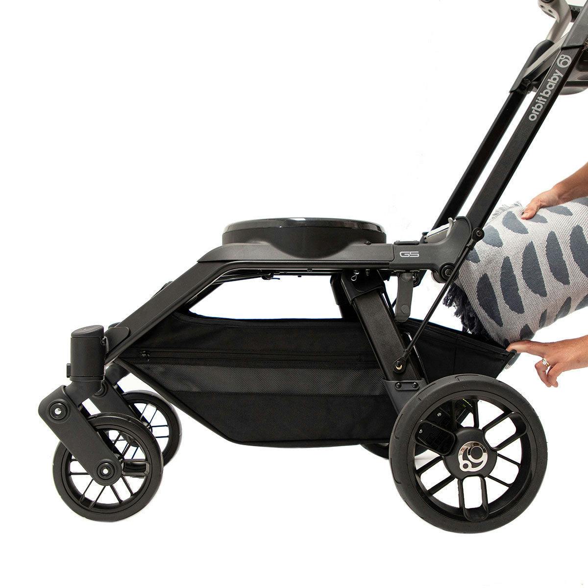 Orbit Baby G5 Stroll, Sleep, and Ride Travel System · Black / Melange Grey