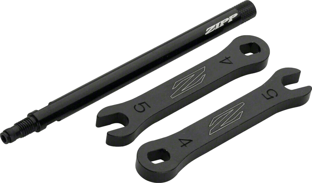 Zipp Tangente Aluminum Knurled Valve Extender (2022) · 1080, 91mm · Black
