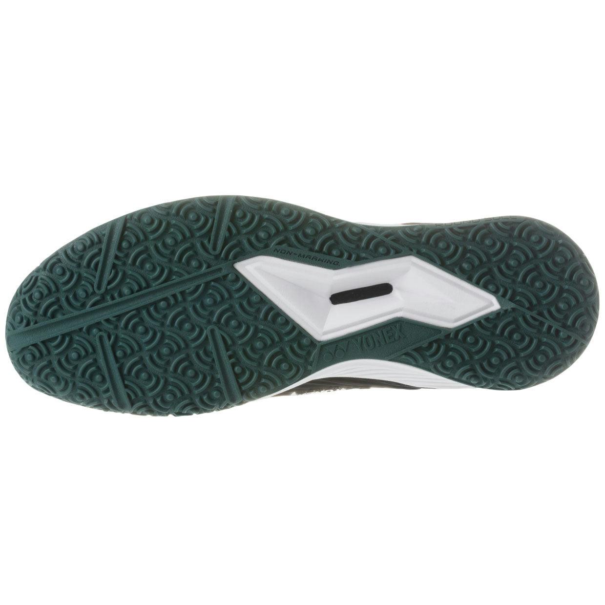 Yonex Power Cushion Eclipsion 4 Mens Clay Tennis Shoes - Black/Green Bkg / D Medium / 9.5