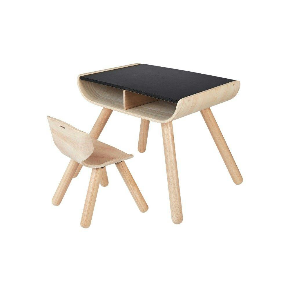 Plantoys Table and Chair Set - Black
