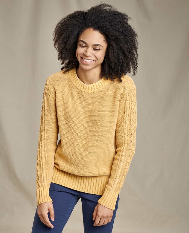 Toad&Co. Women's Cambridge Cable Crew Sweater