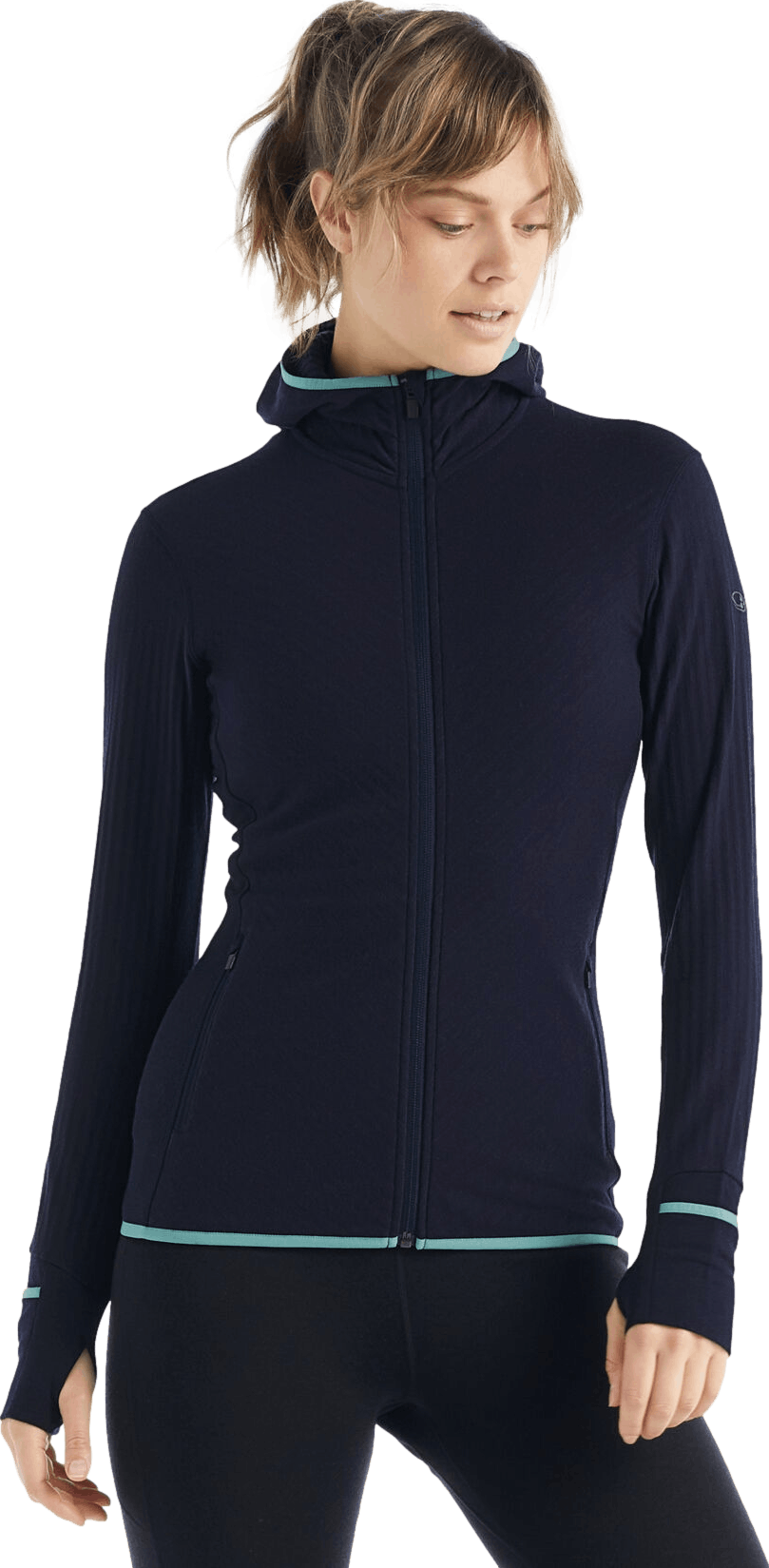 Icebreaker Women's Descender Long Sleeve Zip Hooded Insulated Jacket