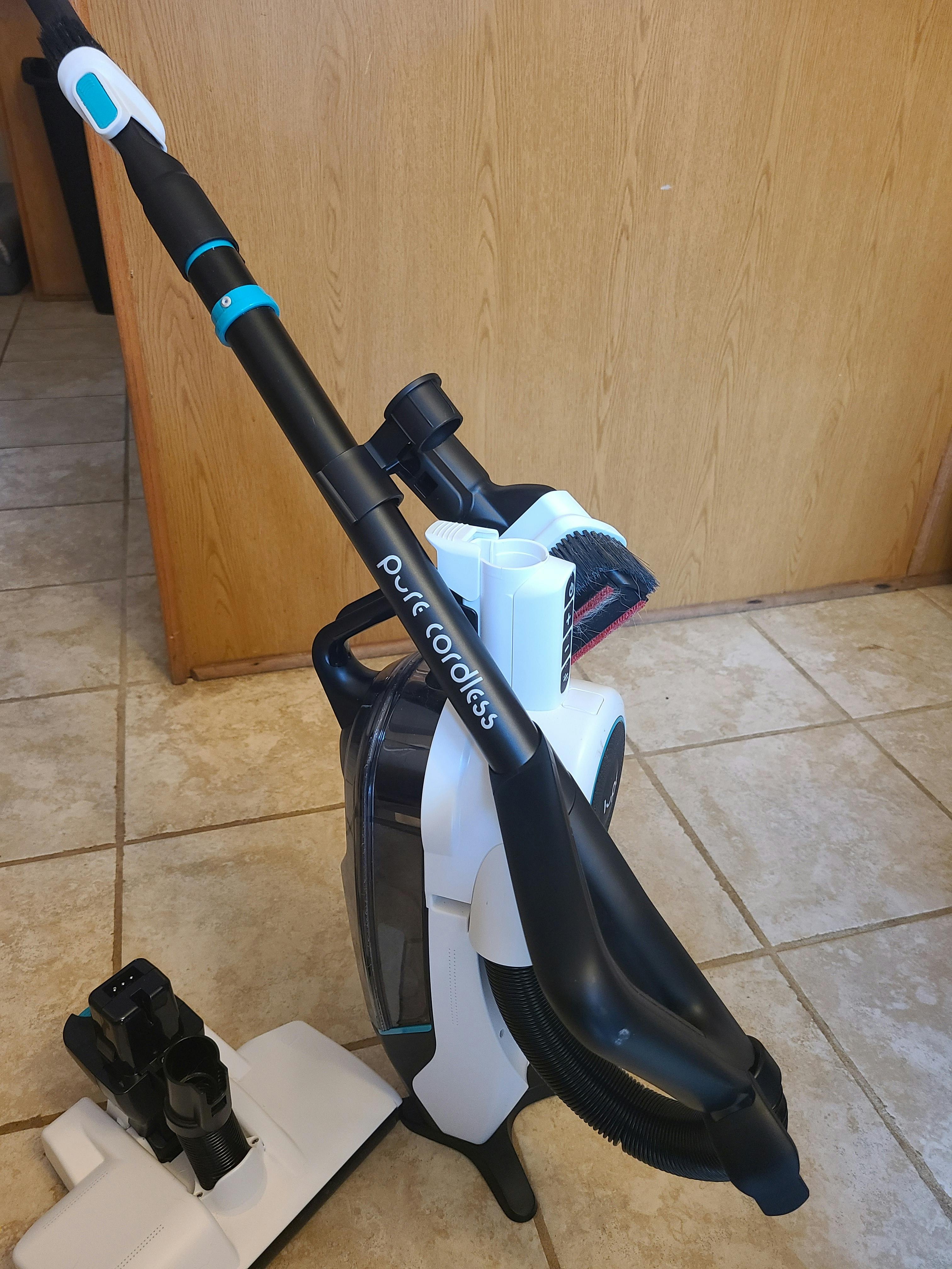 The Pure Cordless Vacuum in Handheld Mode. 