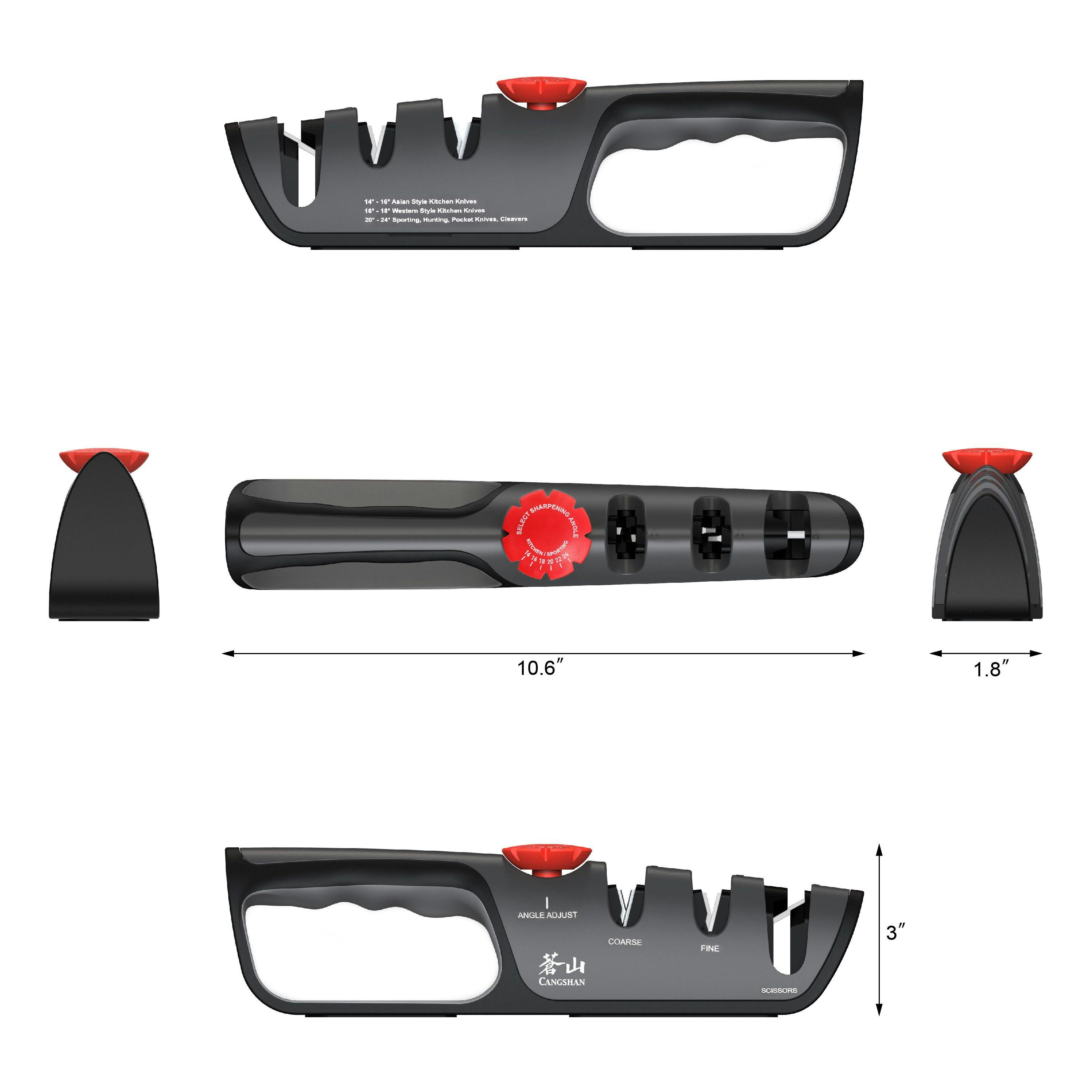 Cangshan Adjustable Knife Sharpener + Scissor Sharpener
