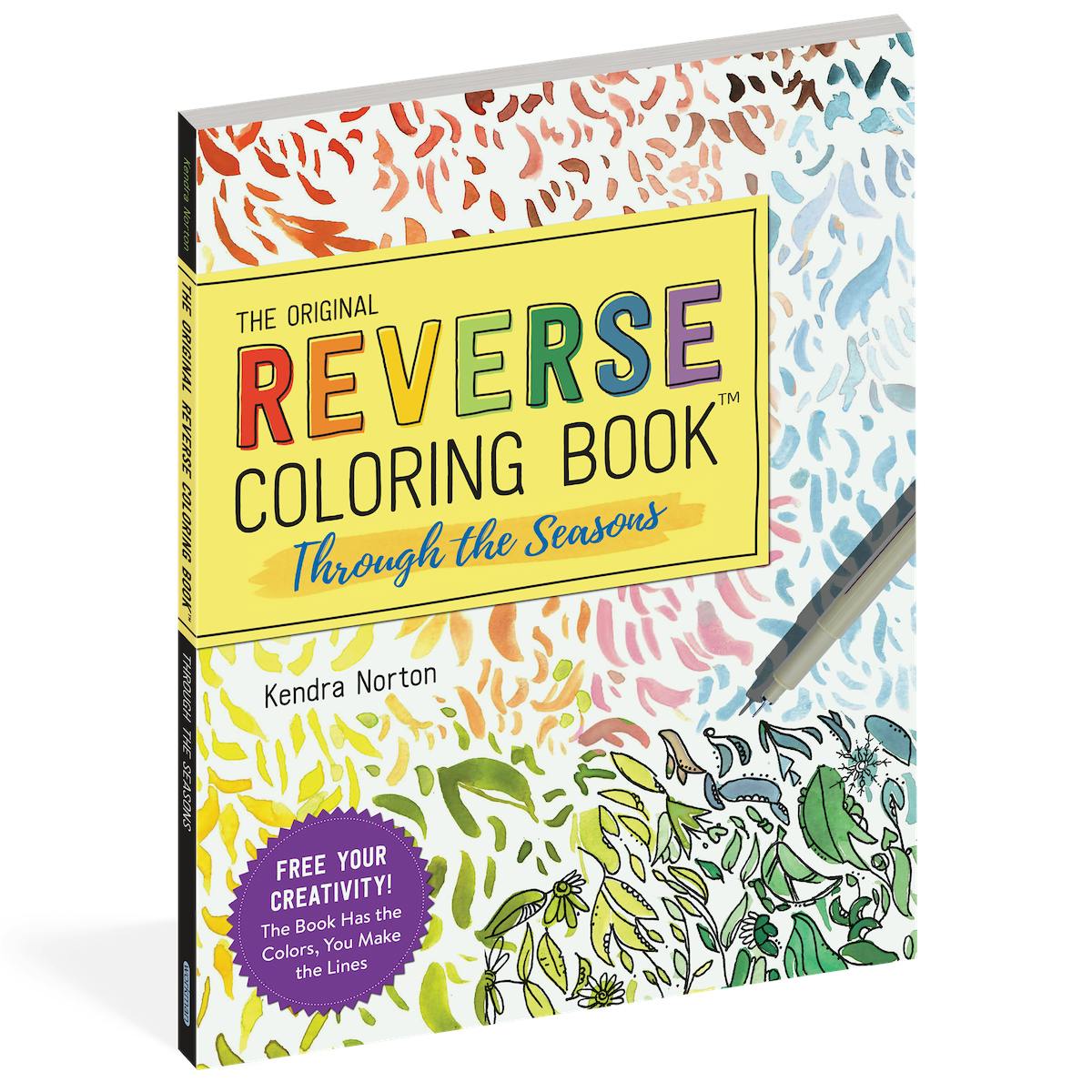 Workman Publishing The Reverse Coloring Book: Through the Seasons