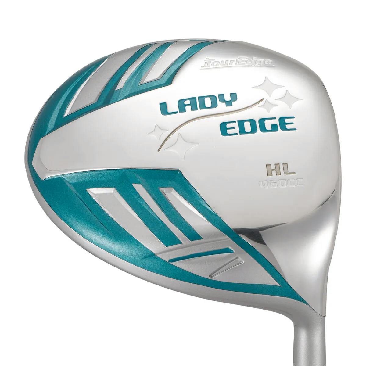 Tour Edge Lady Edge Women's Full Set · Left handed · Graphite · Ladies · +1 Inch · Turquoise/White