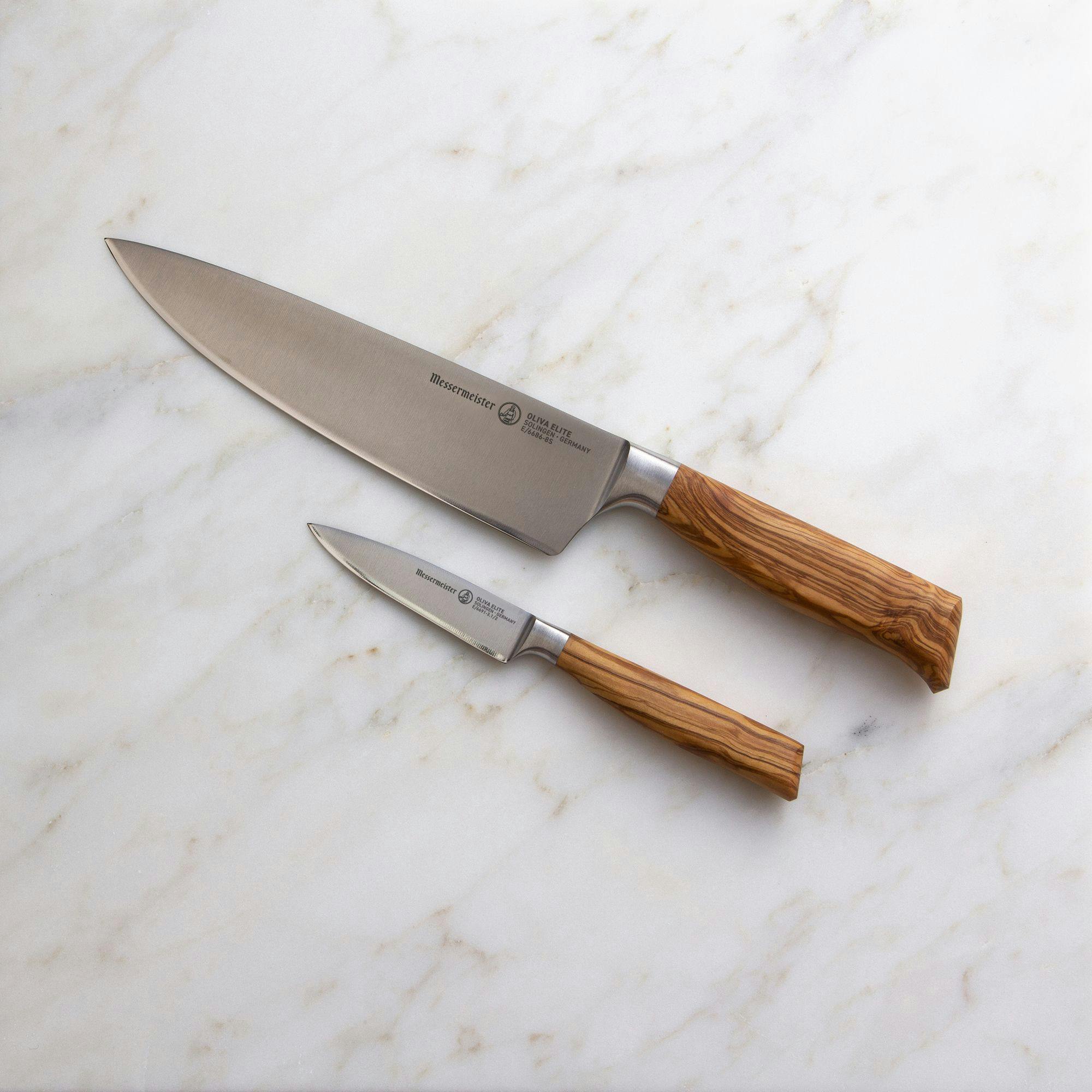 Messermeister Oliva Elite 2 Piece Chef's Knife & Parer Set