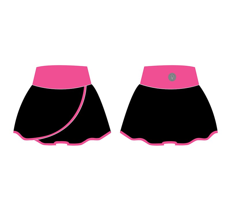 Faye+Florie Black and Pink Stripe Holly Skirt (W)