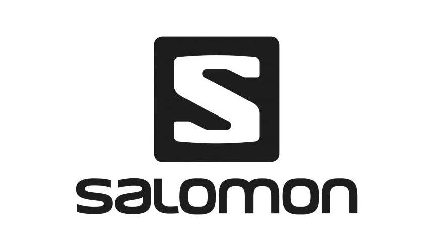 The Salomon logo reads "Salomon" under a black square with a white S inside. 