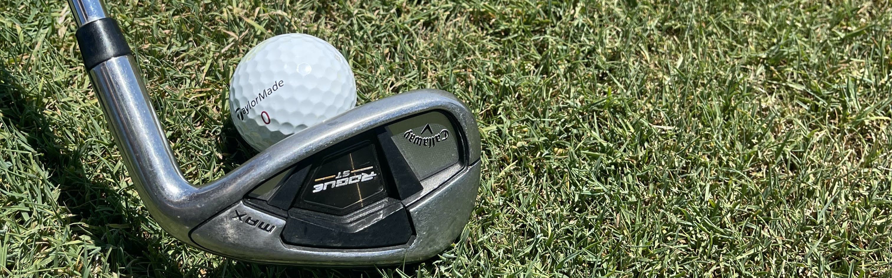 Close up of one of the Callaway Rogue ST Max Irons.
