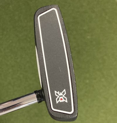 Face of the  Odyssey DFX 2-Ball Putter.