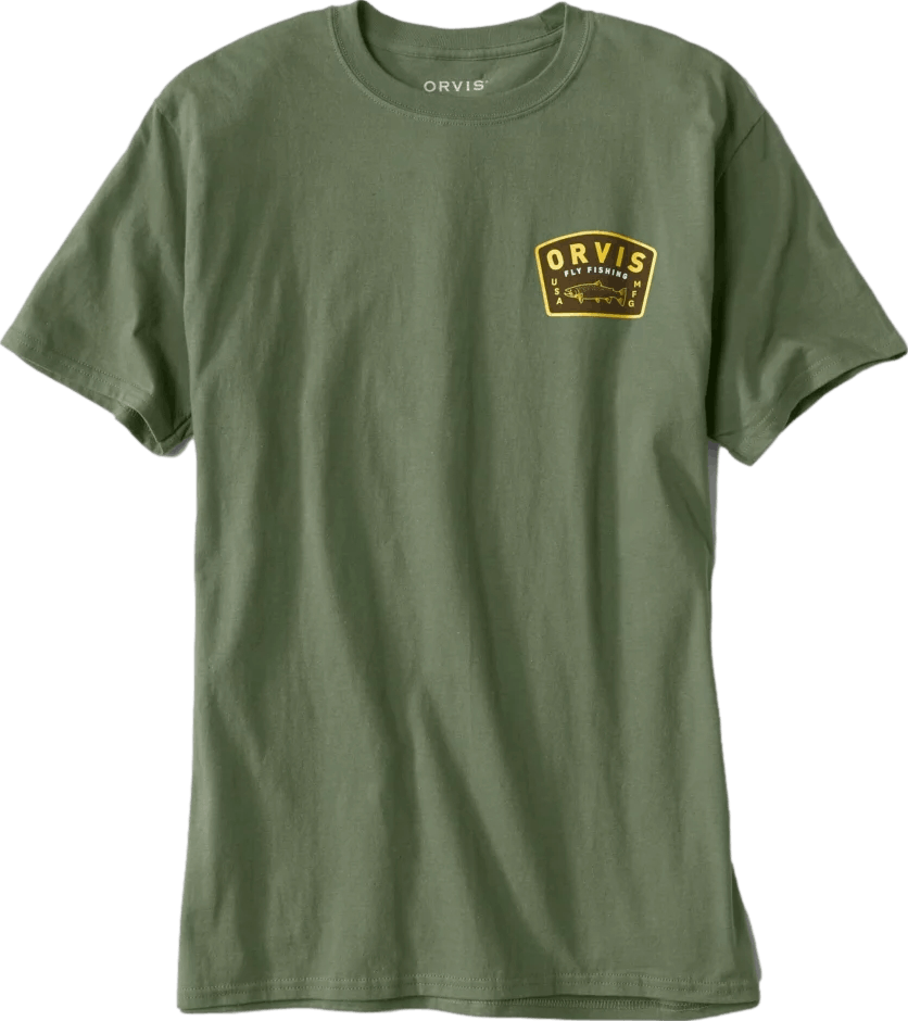 Orvis Men's Adults Olive Green Orvis Fly Logo Outdoors Fishing