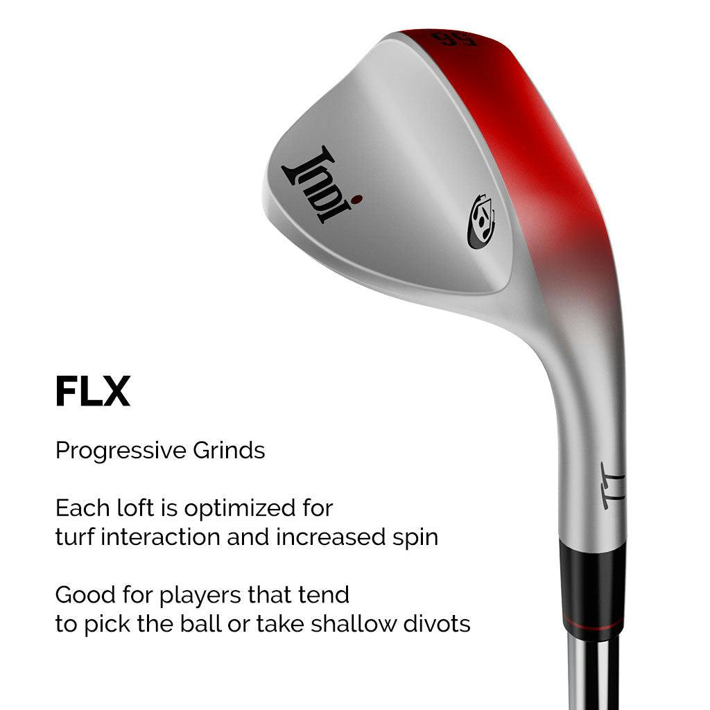 Indi Golf Women's FLX S-Grind Wedge · Left handed · Graphite · Ladies · 58 · 10