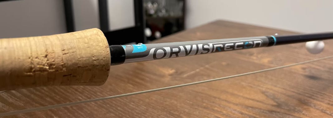 Close up of the Orvis Recon fly rod. 