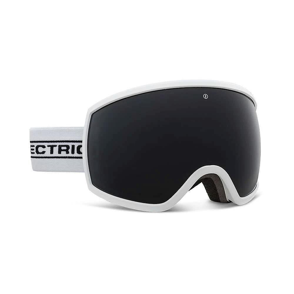 Electric EGG Goggles White Tape / Jet Black and Light Green