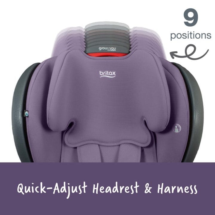 Britax Grow With You ClickTight Plus Harness-2-Booster Car Seat · Purple Ombre