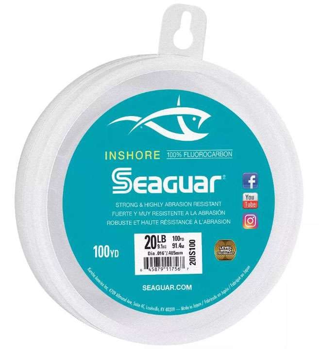 SEAGUAR ABRAZX Pike/Musky Leader 90 LB 25YD FLUOROCARBON LINE NEW 