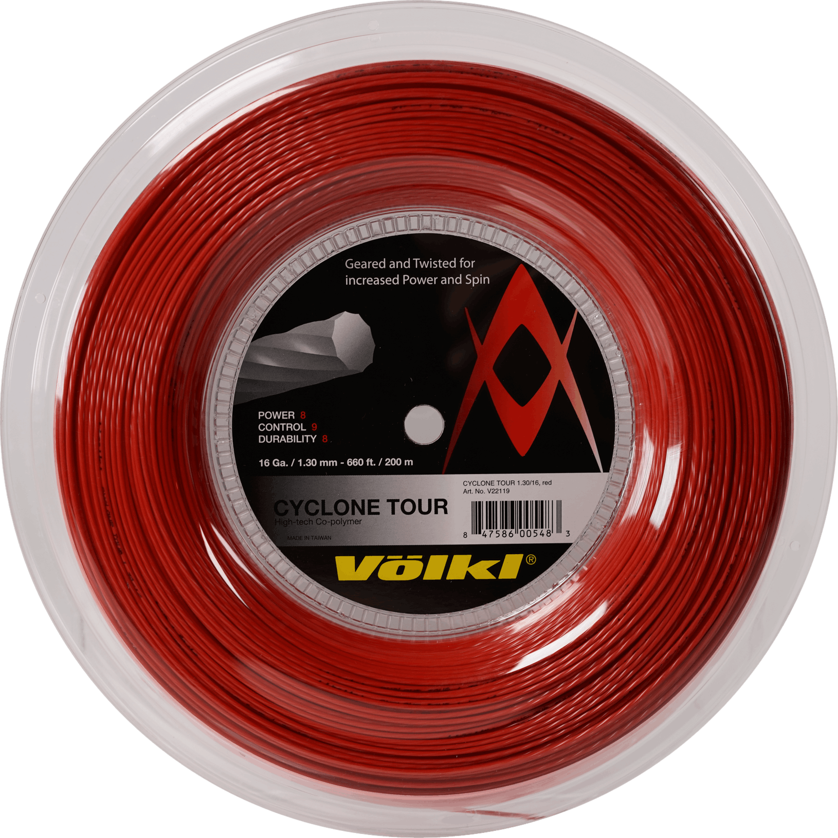 Volkl Cyclone Tour String Reel · 16g · Red