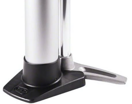 Crank Brothers Klic Floor Pump: Digital Gauge Compression Canister · Silver · One Size