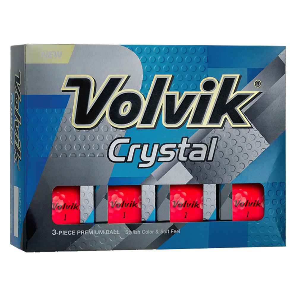 Volvik Crystal Golf Balls · Ruby Red