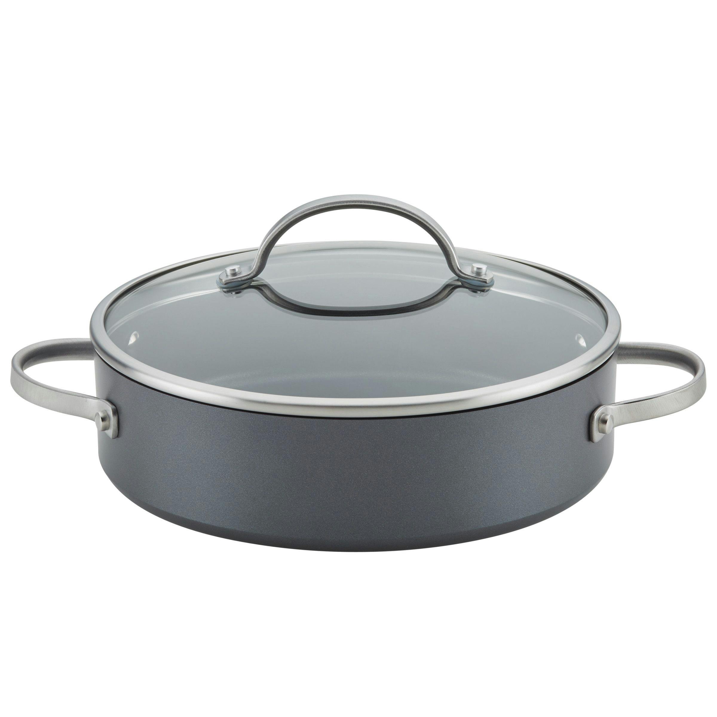 Anolon SmartStack 12 Hard Anodized Nesting Skillet - Black