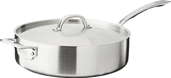 Viking - Professional 5-Ply 6.4-Quart Casserole Pan - Stainless Steel