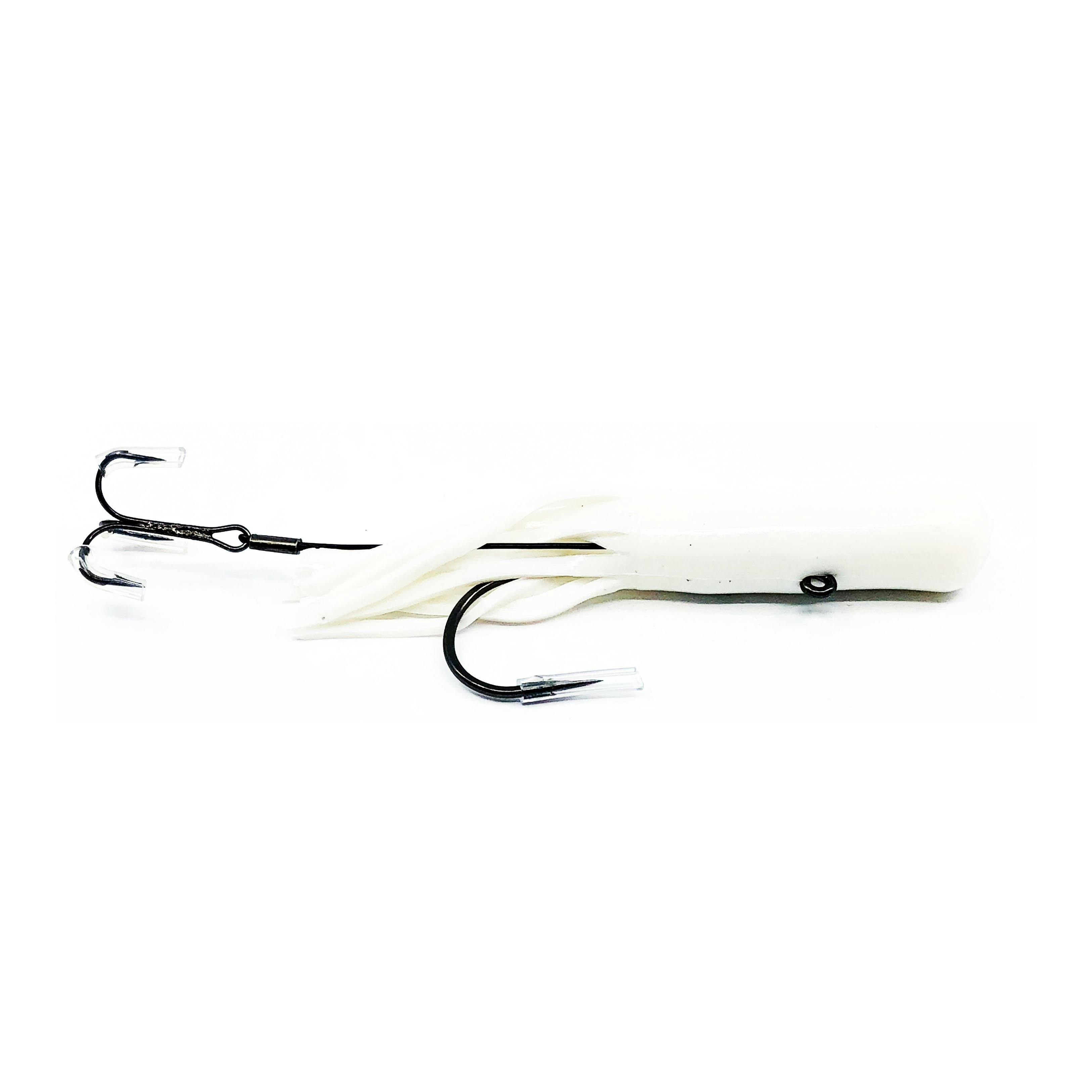 Mission Tackle Lake Trout Tube - 1/2 oz / WHITE RIGGED