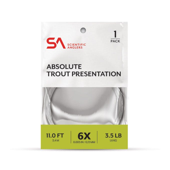 Scientific Anglers Absolute Trout Presentation Leader 14 ft ·  Single Pack · 9 lb · Clear
