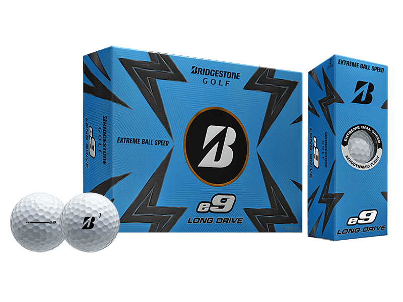Bridgestone 2023 E9 Long Drive Golf Balls · 1 Dozen · White