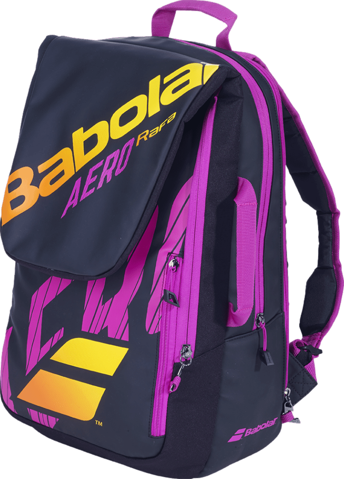 Babolot Pure Aero Rafa Tennis Backpack · Black/Yellow/Pink