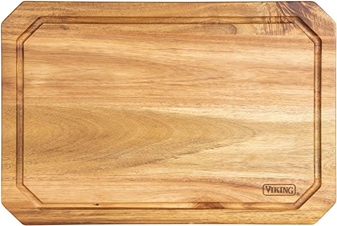 Viking Acacia Wood Carving Board with Juice Groove
