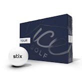 Stix + Vice Tour Golf Balls · White · One Dozen