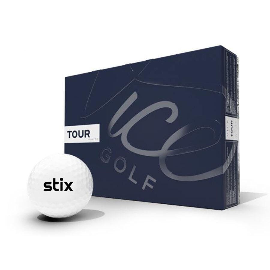 Stix + Vice Tour Golf Balls · White · One Dozen