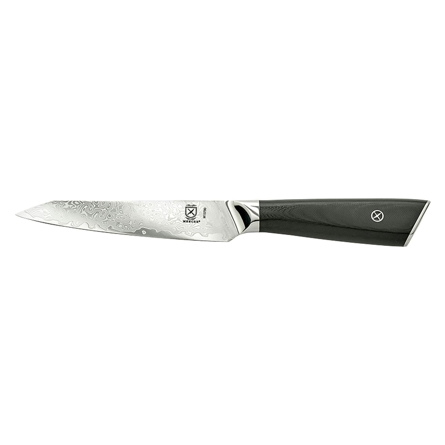 Mercer Culinary M13790 Damascus 5 Utility Knife, G10 Handle