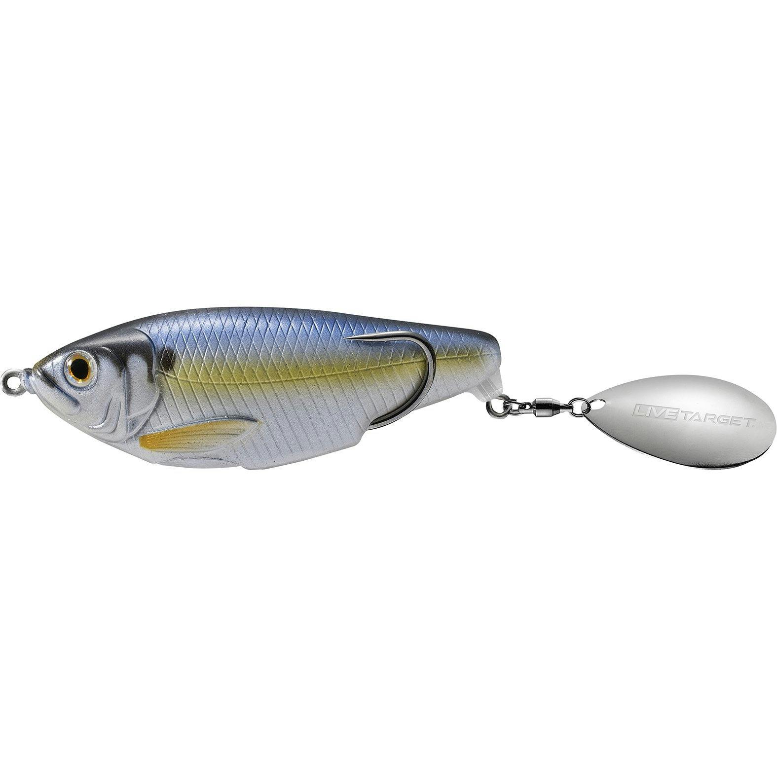 LiveTarget Commotion Shad - Pearl Blue Shad / 3 1/2"