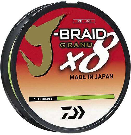 Daiwa J-Braid X8 Chartreuse Grand Braided Line · 150 yards · 40 lbs