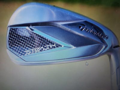 The back of a TaylorMade Stealth Iron. 